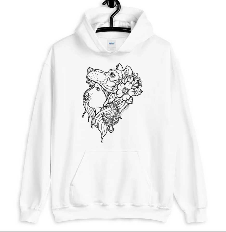 Wolf Girl Unisex Sweater