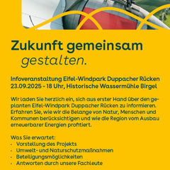 Infoveranstaltung Windpark