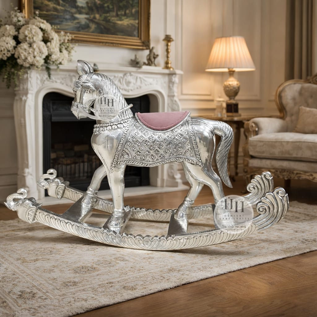 Silver Rocking Horse