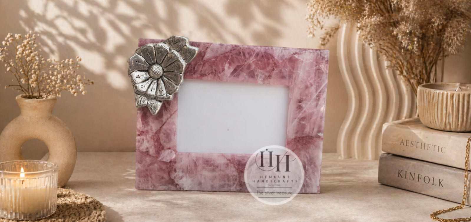 rose quartz frame