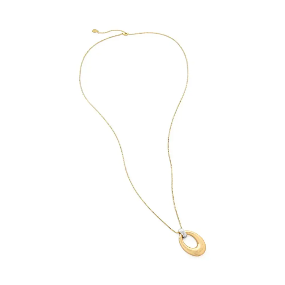 COLAR PINGENTE OVAL DUO