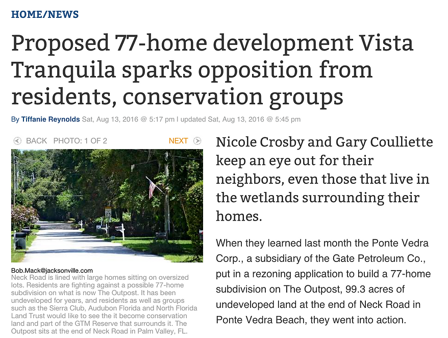 Jacksonville.com coverage of Save Guana Now