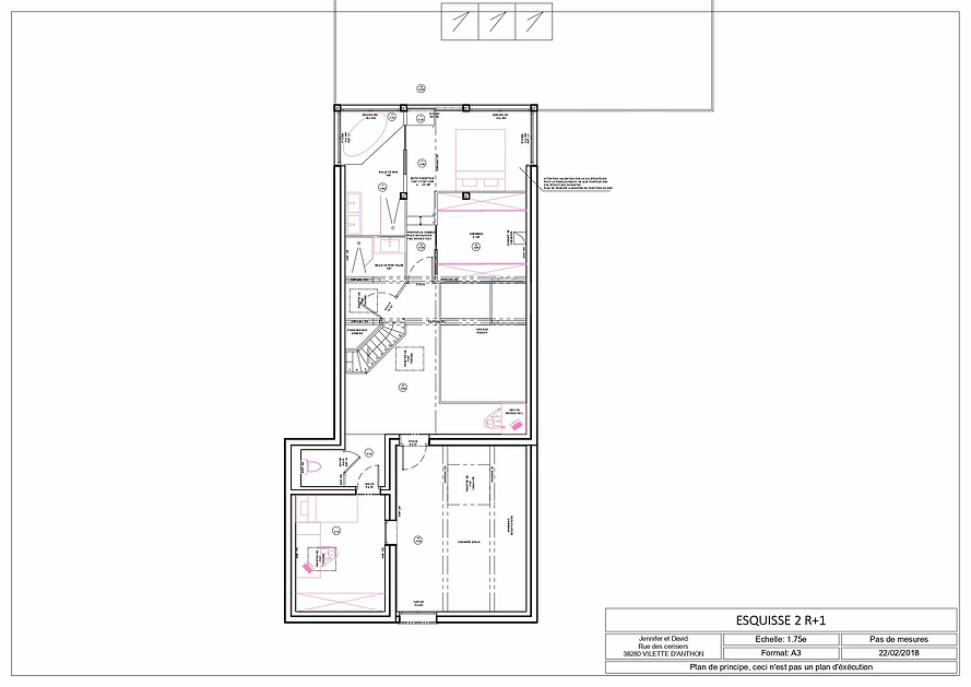 Plan d'aménagement R+1