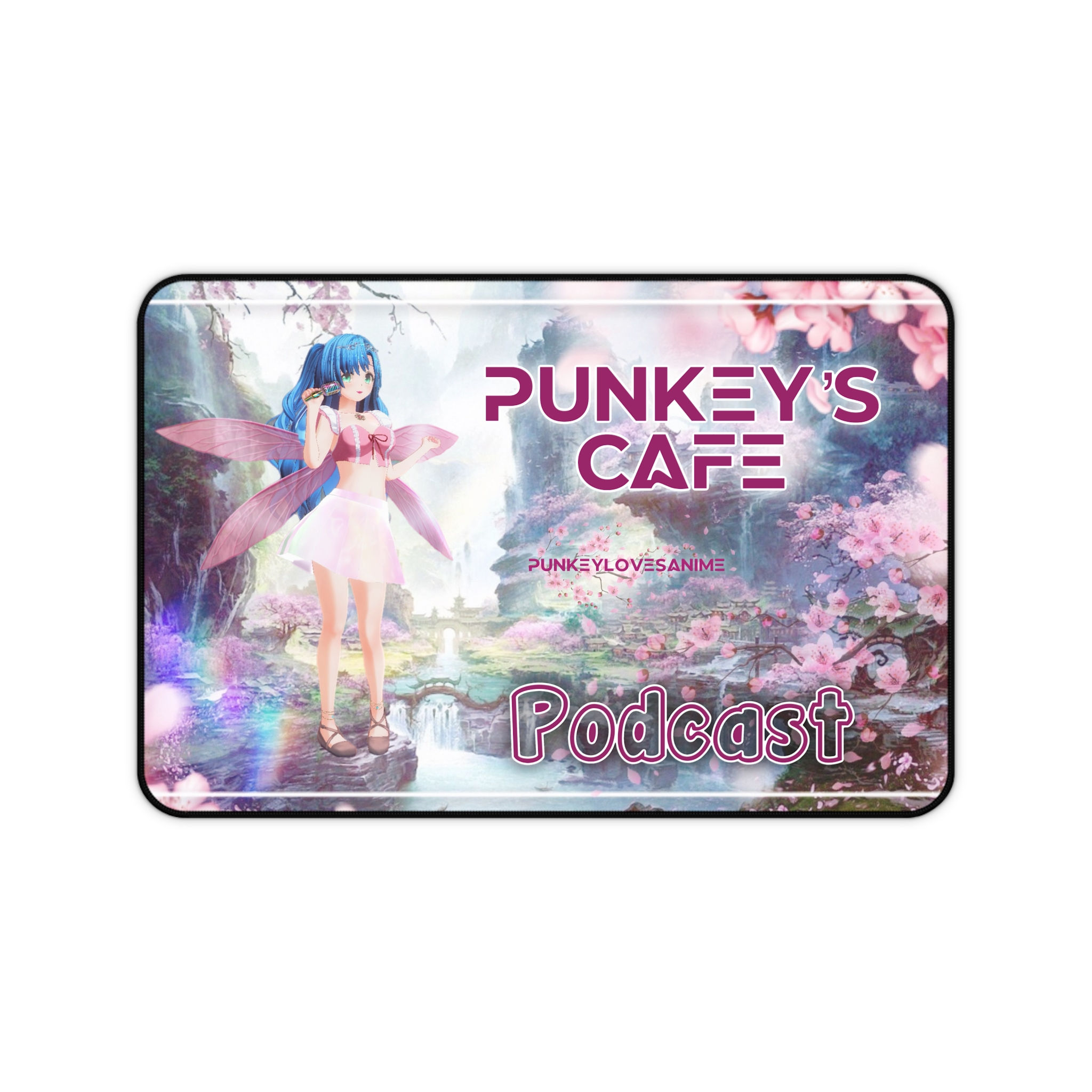 “Punkey's Cafe Podcast” Desk Mat
