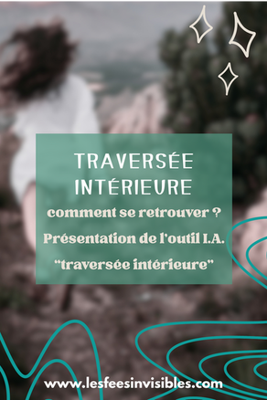 une femme qui court dans la montagne, il est écrit : traversée intérieure, comment se retrouver? présentation de l'outil i.a.