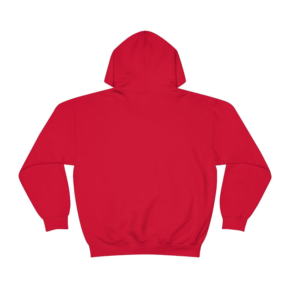 Thumbnail: Hood Metal Records Unisex Red Hooded Sweatshirt