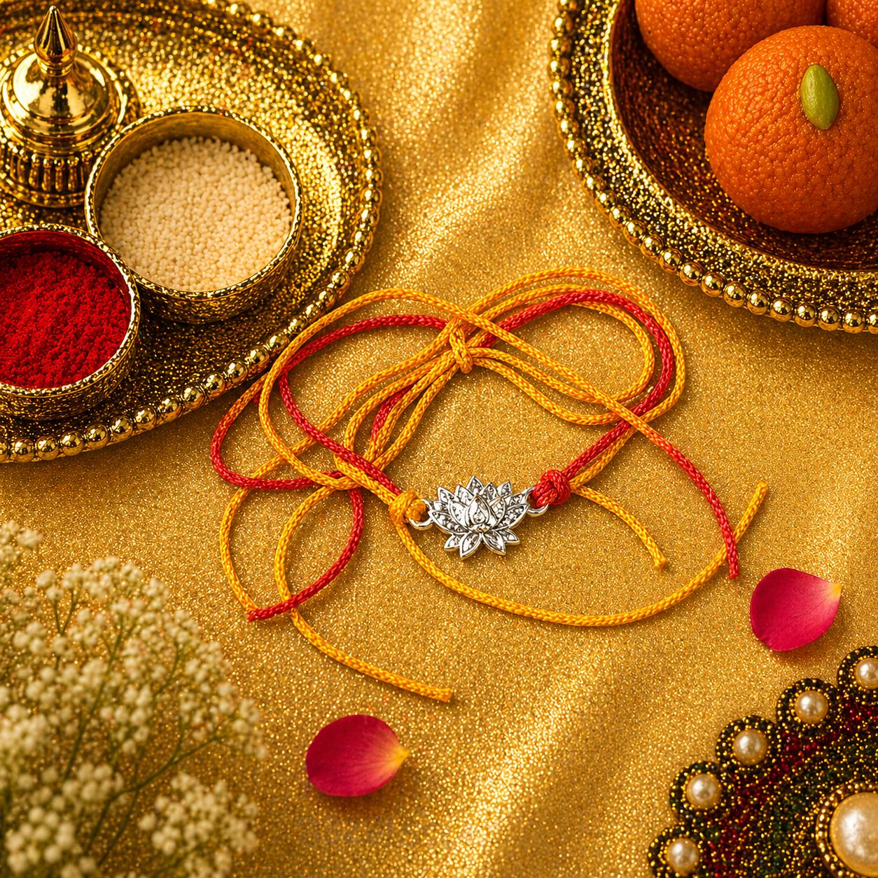 Silver Rakhi 7076