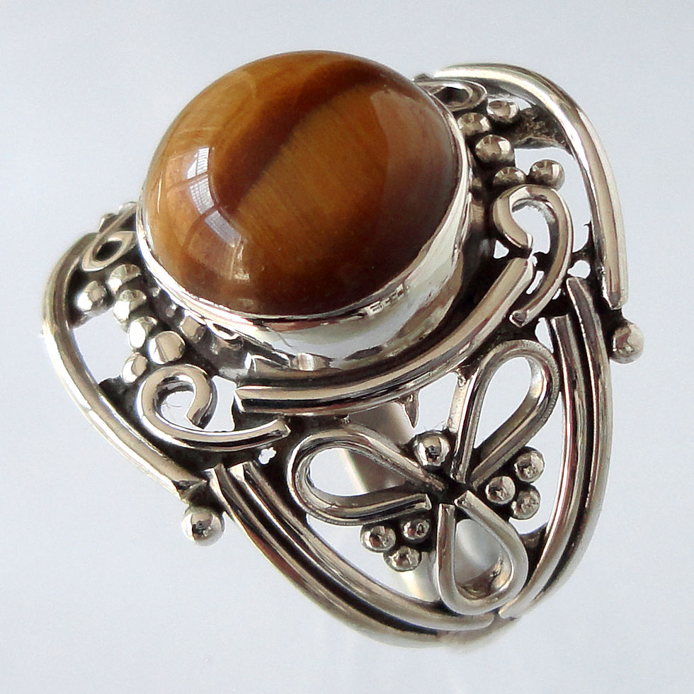Thumbnail: 2039 Filigree Silver Rings