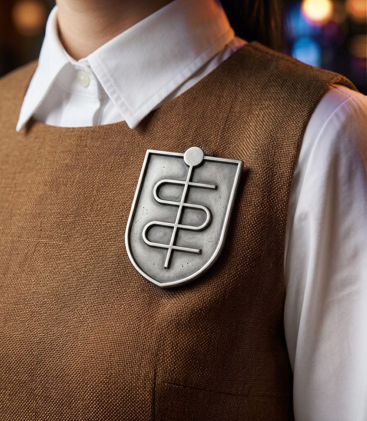 Unique cocktail bar uniform with branding designed by House of Form for Emersa