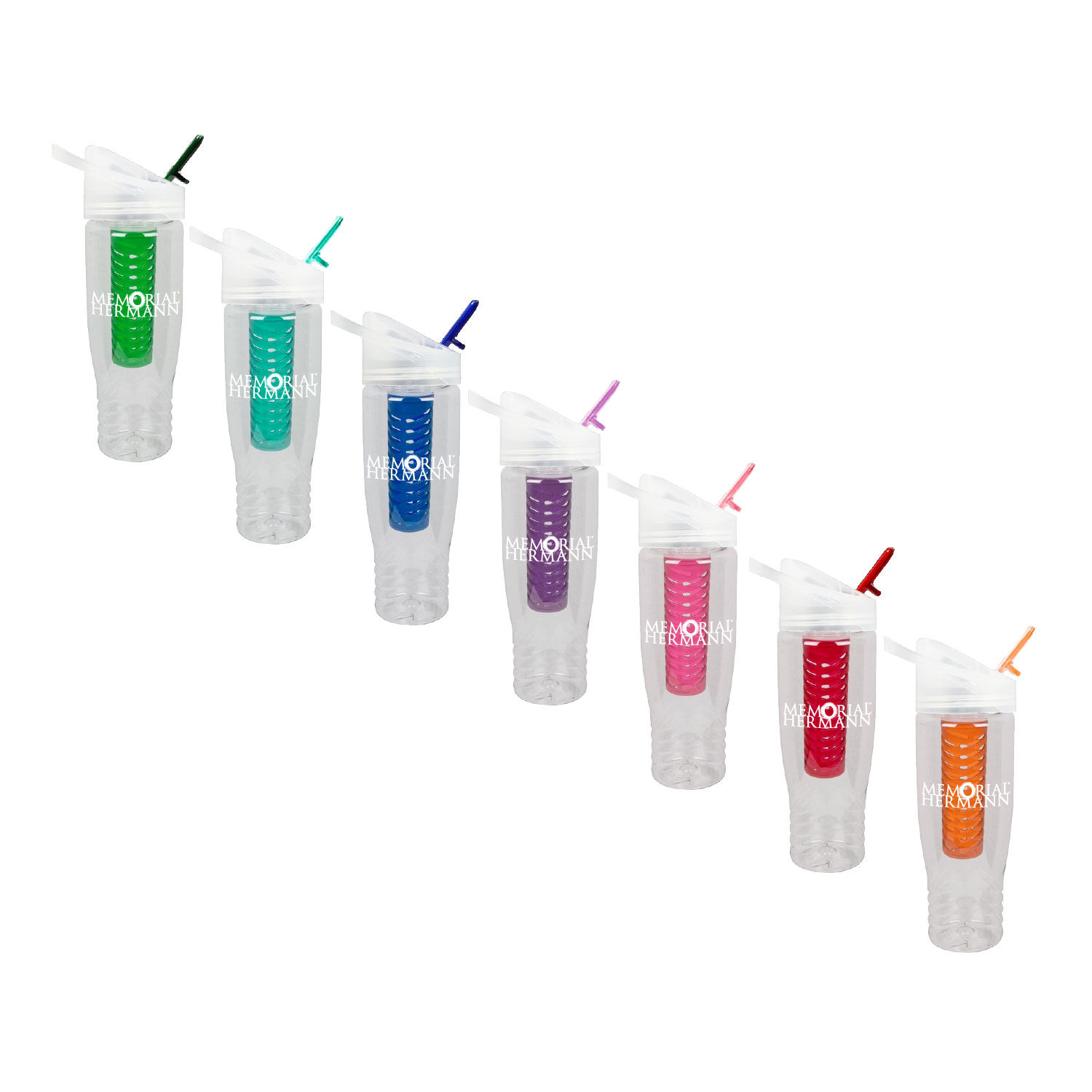 28 Oz Polyclean Color Fruit Fusion Water Bottle