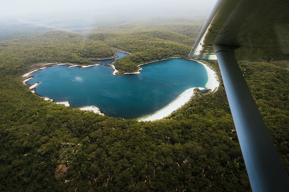 Flight over K'gari