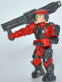 UNSC Marine v3 (red) from the 2011 Mega Bloks Halo Versus set 96961 Red Team: Combat Unit