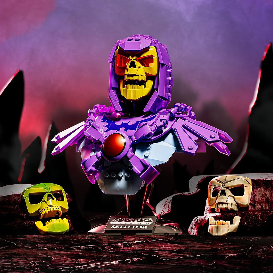 This article provides an in-depth look at the Mattel Brick Shop Masters of the Universe Buildable Skeletor Bust JNH52.