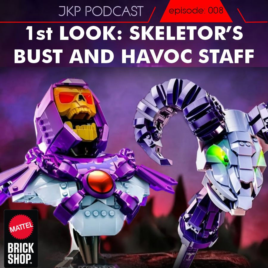 In today's episode, Donald previews two more of the soon to be released Mattel Brick Shop sets, including the Skeletor Bust and Skeletor Havoc Staff. Tune in and share your insights on these new sets.
