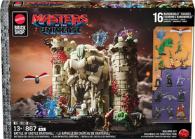 This article contains PDF instructions and detailed information on the Mattel Brick Shop 2026 set Battle of Castle Grayskull (JMB32) based on the 2026 Masters of the Universe (MOTU) movie.