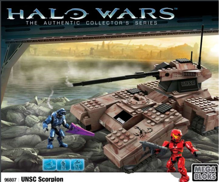 Mega Halo Set 96807 UNSC Scorpion instrutions