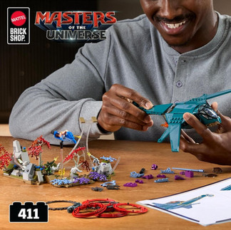 This article contains PDF instructions and detailed information on the Mattel Brick Shop 2026 set Eternia Flight Fight (JNF83) based on the 2026 Masters of the Universe (MOTU) movie.