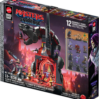 This article contains PDF instructions and detailed information on the Mattel Brick Shop 2026 set Clash at Snake Mountain (JMB31) based on the 2026 Masters of the Universe (MOTU) movie.