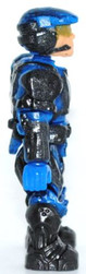 Blue UNSC Marine v3 from the Mega Bloks Halo set 96962 Blue Team: Combat Unit.