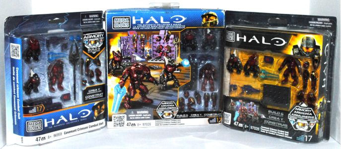 A detailed look at the 2012 Mega Halo Set 96959 Covenant Crimson Combat Unit