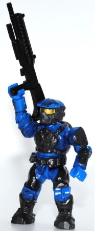 Blue UNSC Marine included in the Mega Bloks halo set 96962 Blue Team Combat Unit