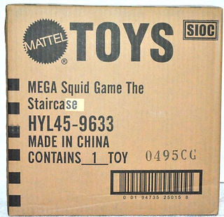 shipping box from the 2025 Mega Squid Game Staircase set