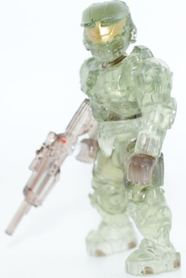 Translucent Green Spartan II from the 2011 Mega Bloks Halo set 96970 Anniversary Edition Troop Pack.