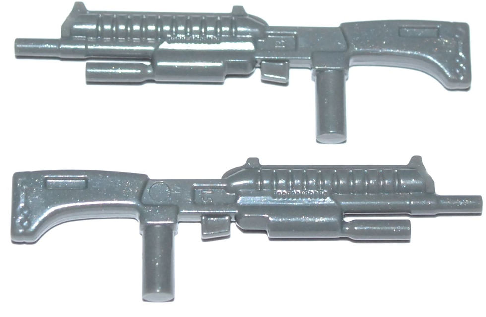 Version 1 gray M90 shotgun. This article provides comprehensive information on the M-90 shotgun featured in the Mega Bloks/Construx Halo series of buildable play sets and action figures.