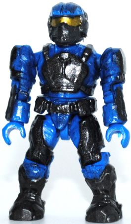 Blue UNSC Marine included in the Mega Bloks halo set 96962 Blue Team Combat Unit