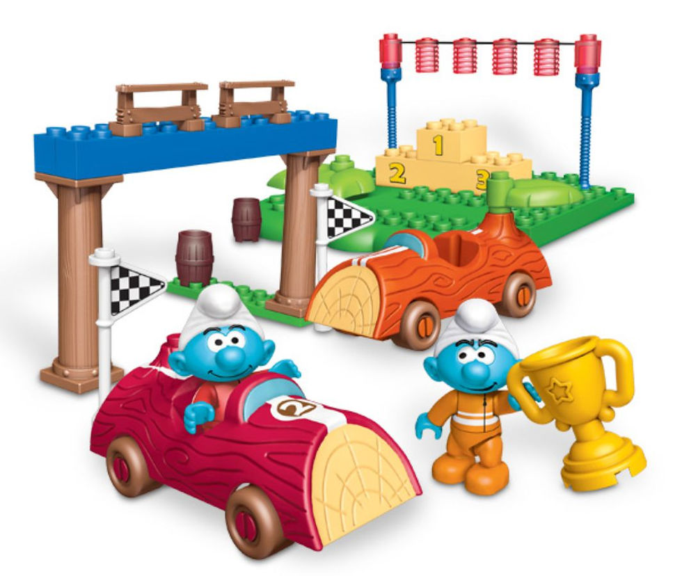 This article contains detailed information about Mega Bloks 2013 Racin’ Smurfs (10745). 