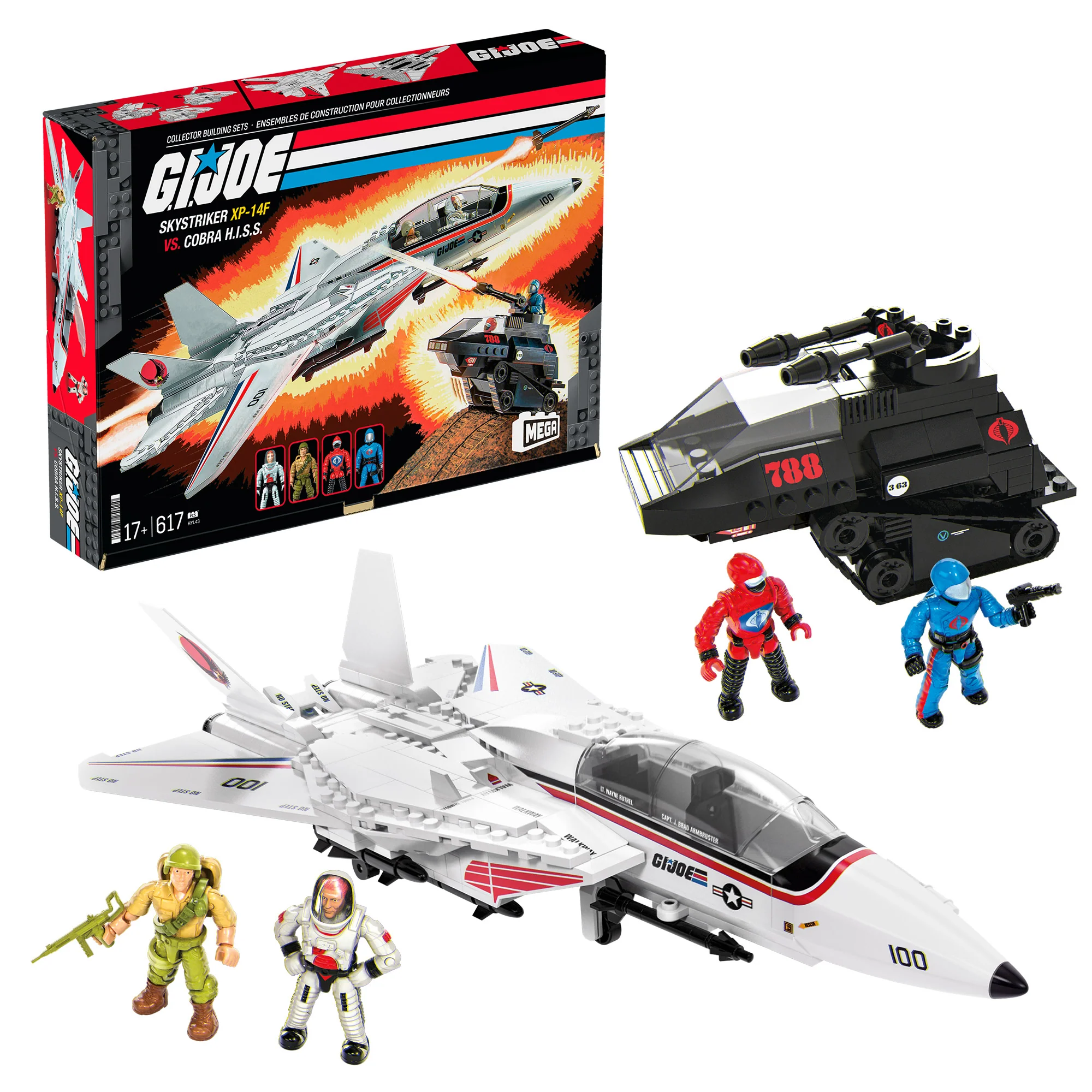 Mega Construx and Hasbro have teamed up to bring you set HYL43 Skystriker vs HISS 