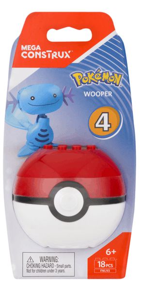 This article contains PDF instructions and detailed information about the 2018 Mega Construx Pokémon set Wooper (FNL93).  