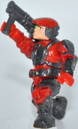 UNSC Marine v3 (red) from the 2011 Mega Bloks Halo Versus set 96961 Red Team: Combat Unit