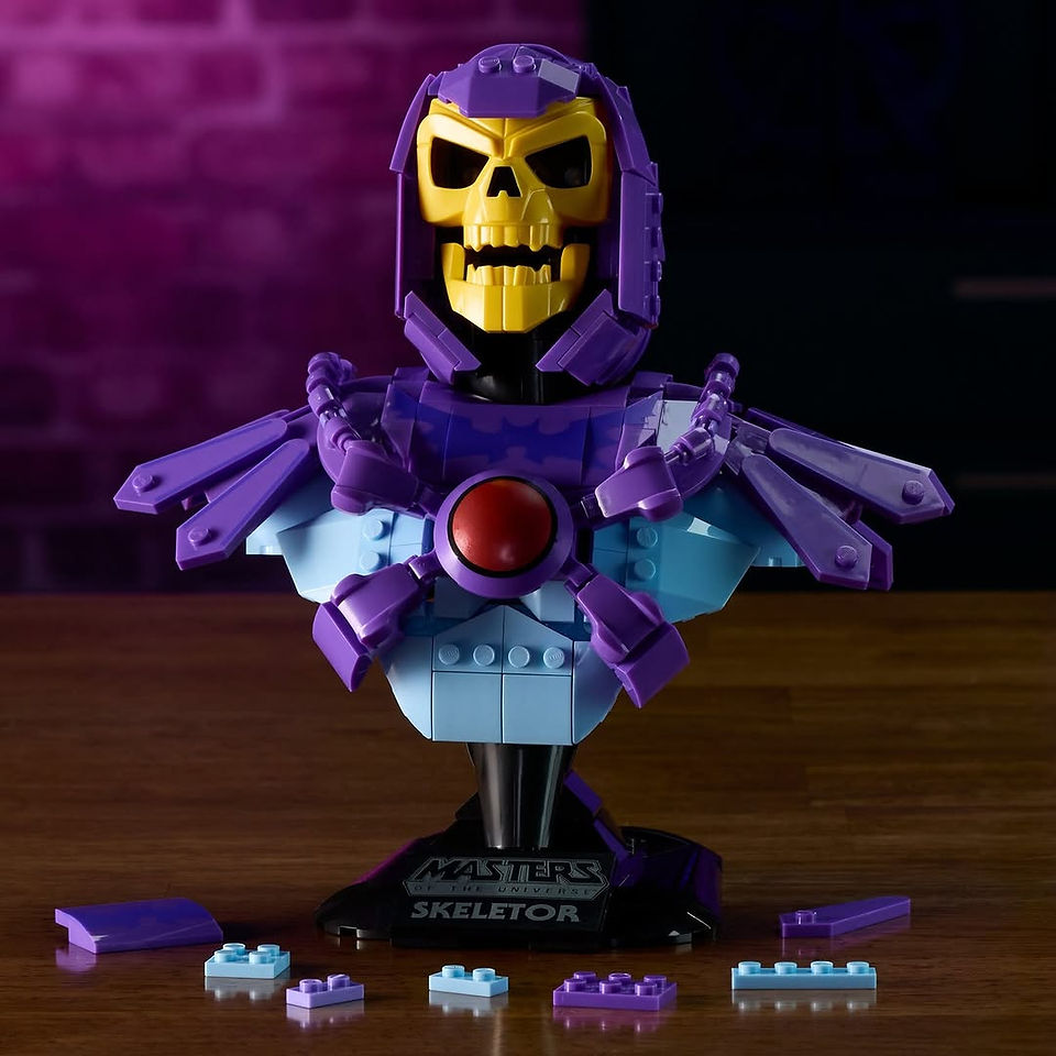 This article provides an in-depth look at the Mattel Brick Shop Masters of the Universe Buildable Skeletor Bust JNH52.