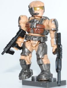 Mega Bloks UNSC Marine v3 (Tan/Desert camo) from their Halo Line.