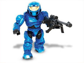 Mega Halo: Spartan II in blue Mark IV armor.