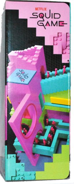 Box art from the 2025 Mega Squid Game Staircase set