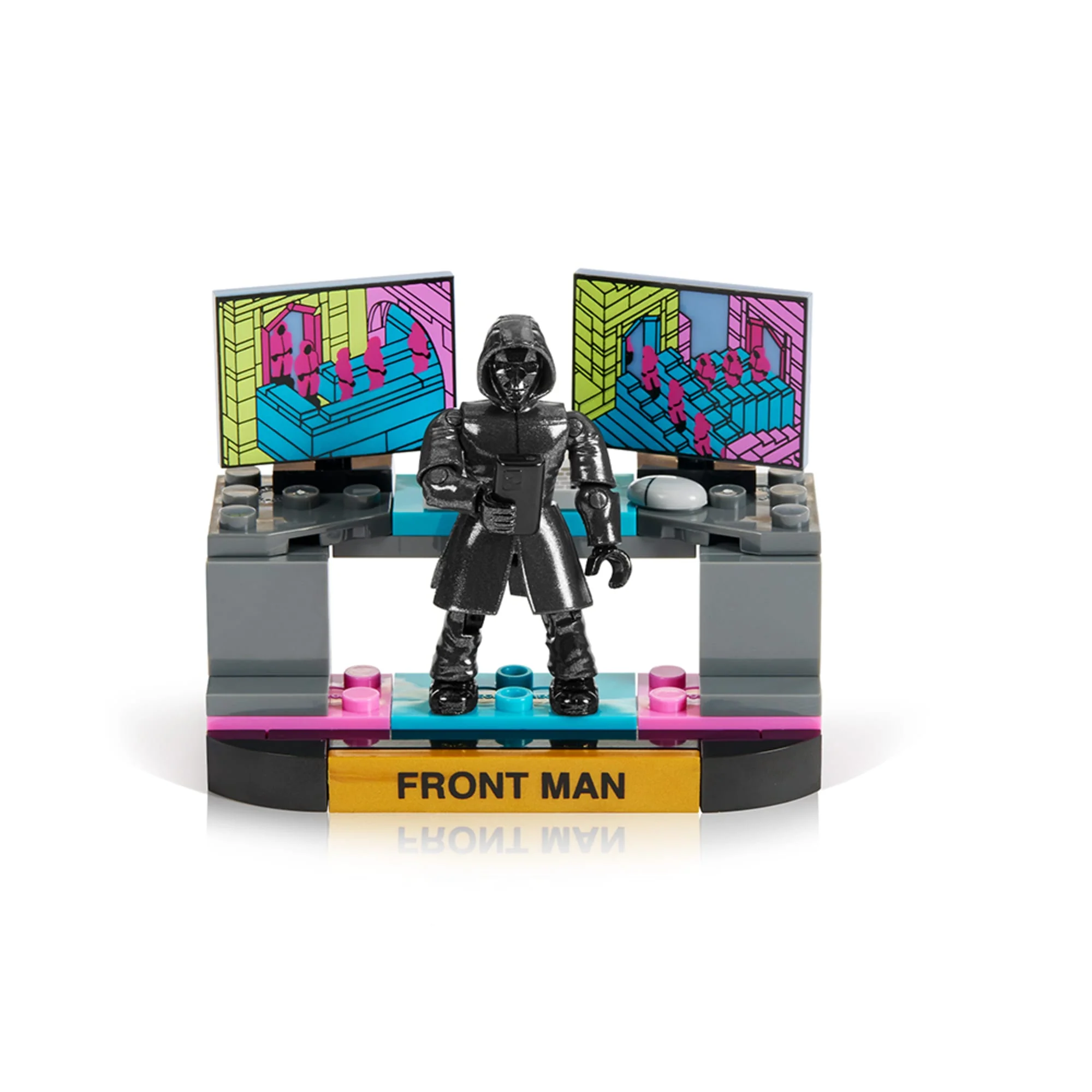 A detail look at the 2025 Mega Netflix Squid Game Staircase Collector Building Set