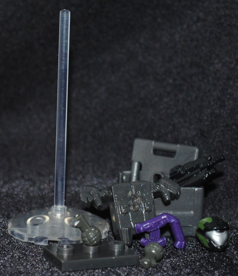 Weapons and asscories for Mega Halo Set 96949 Covenant Shade Turret