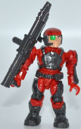 UNSC Marine v3 (red) from the 2011 Mega Bloks Halo Versus set 96961 Red Team: Combat Unit