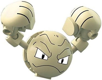 Version 1 of Geodude  from the Mega Construx 2017 Pokéball set FNL86 Geodude. 