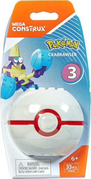 This article contains PDF instructions and detailed information about the 2017 Mega Construx Pokémon set Crabrawler (FPM03).  