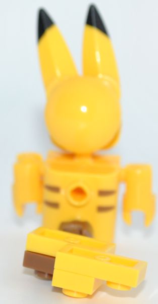 Pikachu version 2 from the Mega Construx 2017 Pokémon set Pikachu vs Bulbasaur (DFY11).
