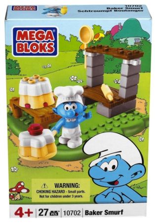 This article contains detailed information about the Mega Bloks Baker Smurf (10702).  