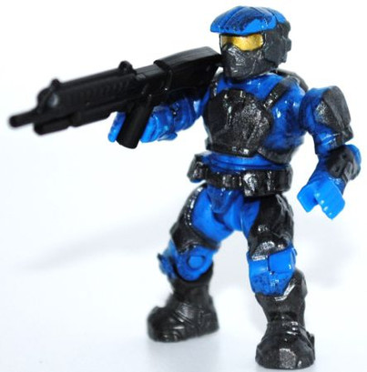 Blue UNSC Marine included in the Mega Bloks halo set 96962 Blue Team Combat Unit