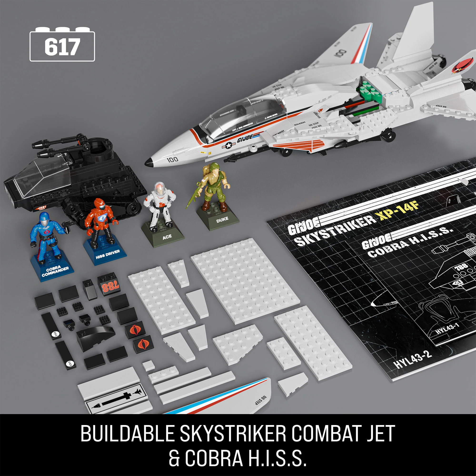 Mega Construx and Hasbro have teamed up to bring you set HYL43 Skystriker vs HISS 