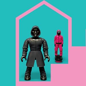 A detail look at the 2025 Mega Netflix Squid Game Staircase Collector Building Set