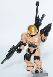 Spartan EVA version 1 (Tan / Desert Camo) from Mega Bloks Halo line.
