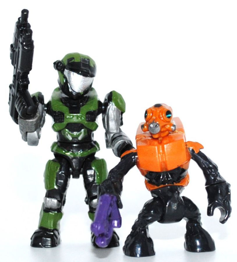 Spartan Air Assault and Spc Ops Grunt from Mega Halo Set 96949 Covenant Shade Turret