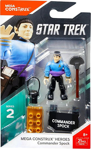 This article contains PDF instructions and detailed information about the 2018 Mega Construx Star Trek Commander Spock (FND70).  